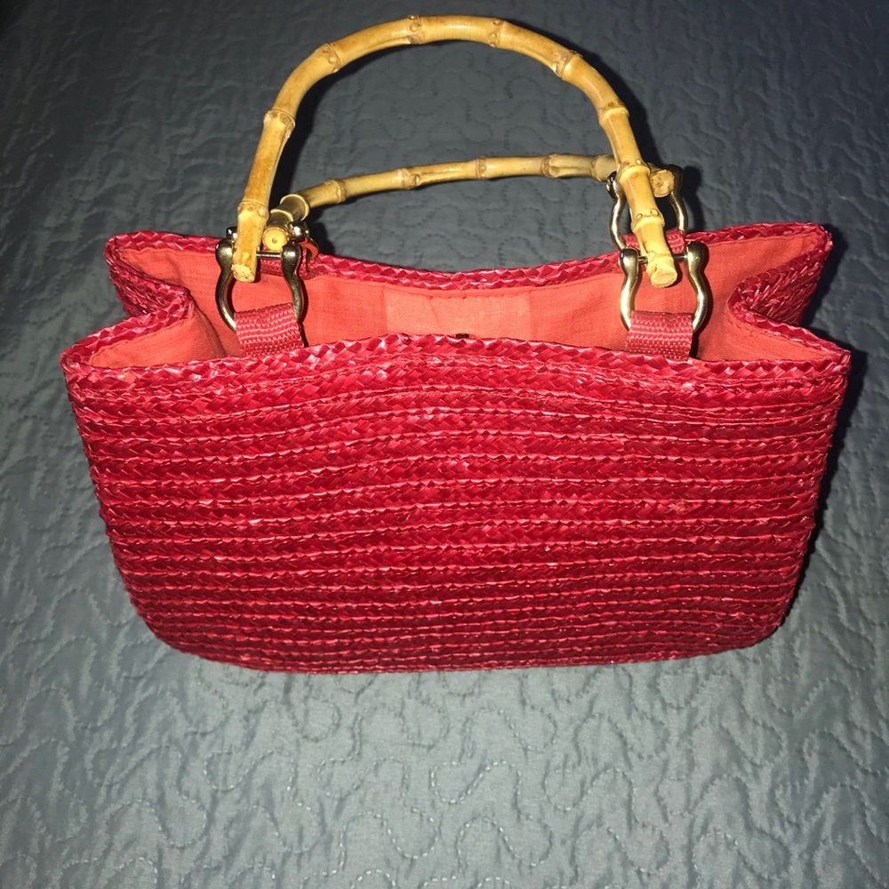 🔥HP 🔥Hot pink straw bag - Picture 5 of 5